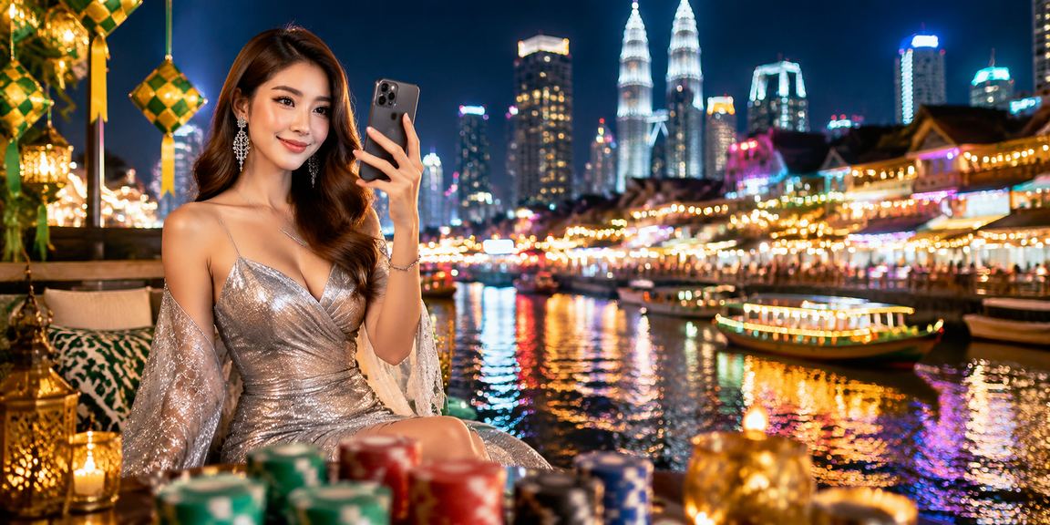 Antara muka aplikasi mudah alih waze2win semasa Hari Raya di Kuala Lumpur